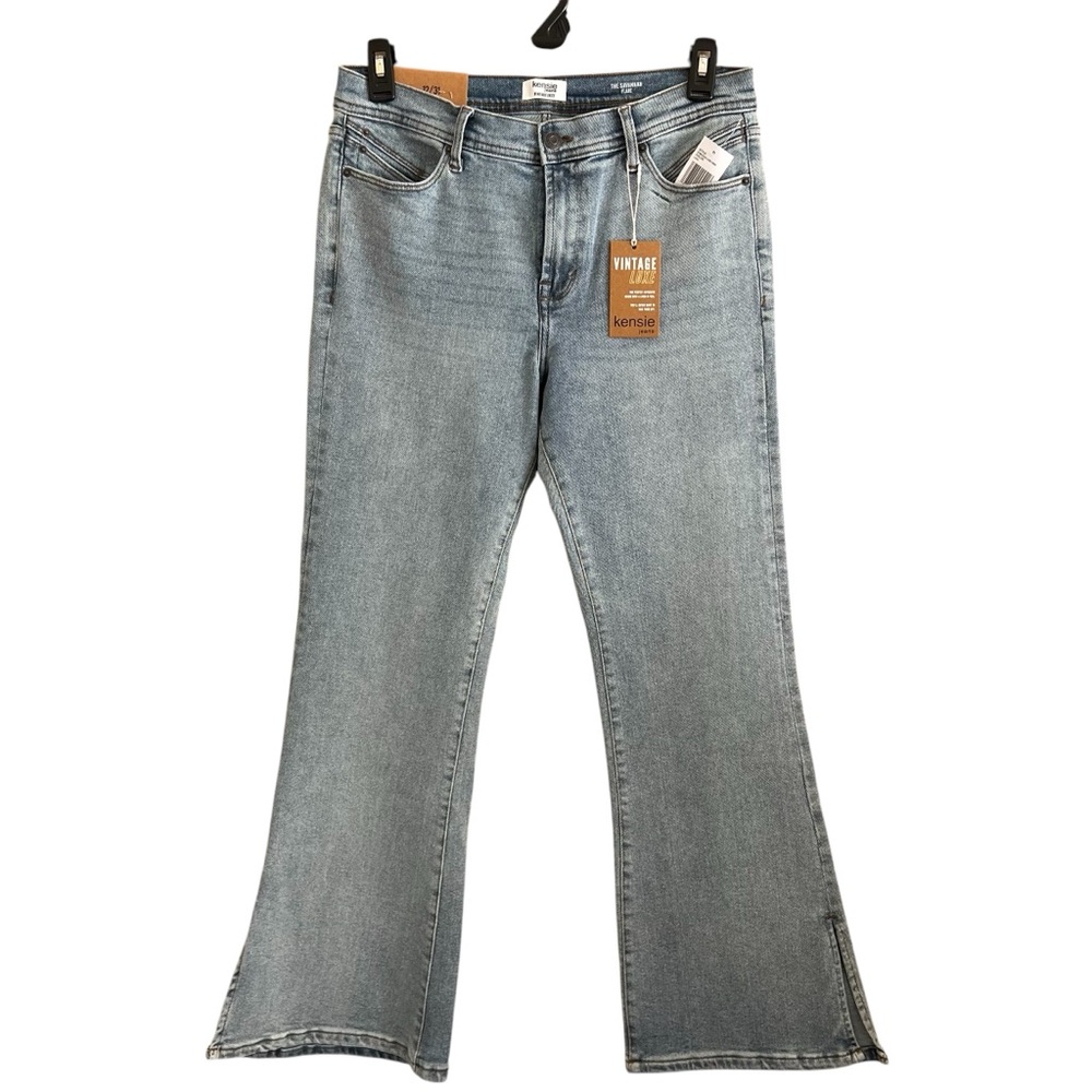 NEW Kenzie Flare Savannah Mid-Rise Side Slit Size 12